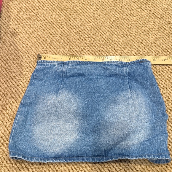 Edikted Blue Denim Mini Skirt - Picture 4 of 8